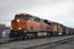 Eastbound loaded coal train at dusk